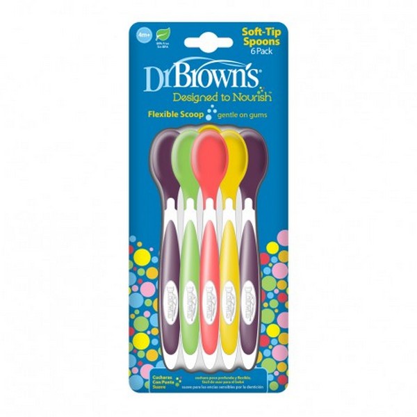 Продукт Dr.Brown's - Лъжички за хранене 4м+ 6 бр. - 0 - BG Hlapeta